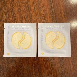 Patchology Serve Chilled Bubbly Eye Gels Unopened Set of 2 with one pair each